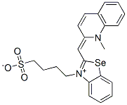 2-[[1-Methyl-2(1h)-quinolylidene]methyl]-3-(4-sulfobutyl) benzoselenazolium, inner salt Structure,60860-63-1Structure