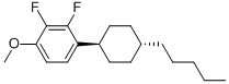 Trans-2,3-difluoro-1-methoxy-4-(4-pentyl-cyclohexyl)-benzene Structure,609779-53-5Structure