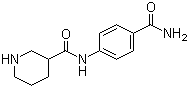 Piperidine-3-carboxylic acid (4-carbamoyl-phenyl)-amide Structure,609780-68-9Structure