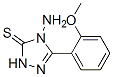 4-Amino-5-(2-methoxyphenyl)-2H-1,2,4-triazole-3-thione Structure,61019-26-9Structure