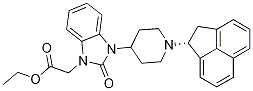 (R)-ethyl2-(3-(1-(1,2-dihydroacenaphthylen-1-yl)piperidin-4-yl)-2-oxo-2,3-dihydro-1h-benzo[d]imidazol-1-yl)acetate Structure,610323-29-0Structure