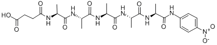 Suc-ala-ala-ala-ala-ala-pna Structure,61043-68-3Structure