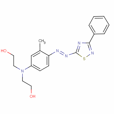 2,2’-[[3-Methyl-4-[(3-phenyl-1,2,4-thiadiazol-5-yl)azo]phenyl ]imino]bisethanol Structure,61049-89-6Structure