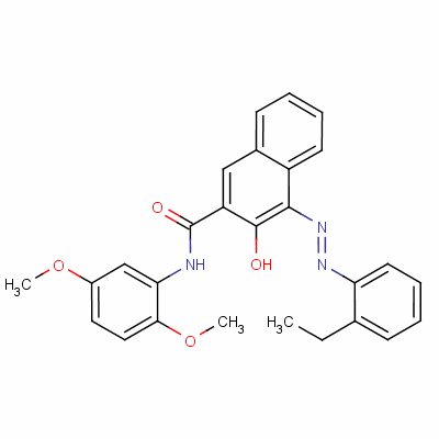 N-(2,5-dimethoxyphenyl)-4-[(2-ethylphenyl)azo]-3-hydroxynaphthalene-2-carboxamide Structure,61050-46-2Structure