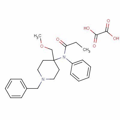 N-[1-benzyl-4-(methoxymethyl)-4-piperidyl ]-n-phenylpropionamide oxalate Structure,61086-13-3Structure