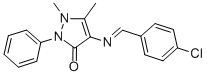 4-(4-Chlorobenzylideneamino)antipyrine Structure,61098-04-2Structure