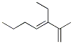 3-Ethyl-2-methyl-1,3-heptadiene Structure,61142-35-6Structure