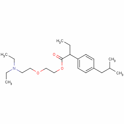 2-[2-(Diethylamino)ethoxy]ethyl 2-(4-isobutylphenyl)butyrate Structure,61147-38-4Structure