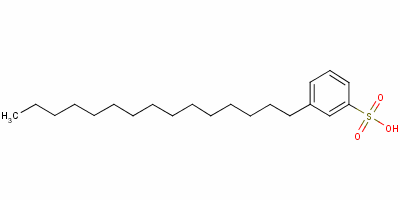 Pentadecylbenzenesulphonic acid Structure,61215-89-2Structure