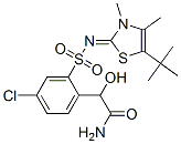 Benzeneacetamide, 4-chloro-2-[[[5-(1,1-dimethylethyl)-3,4-dimethyl-2(3h)-thiazolylidene]amino]sulfonyl]--alpha--hydroxy- Structure,612537-42-5Structure