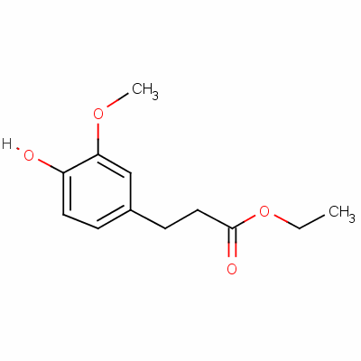 Ethyl 3-(4-hydroxy-3-methoxyphenyl)propionate Structure,61292-90-8Structure