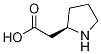 (2R)-2-pyrrolidineacetic acid Structure,61350-65-0Structure