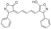 4-[5-(5-Hydroxy-3-phenyl-4-isoxazolyl)-2,4-pentadienylidene]-3-phenyl-5(4H)-isoxazolone Structure,61389-30-8Structure