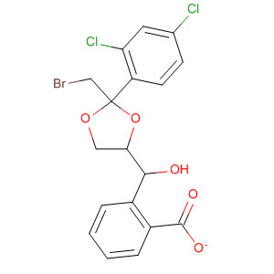 Trans-[2-bromomethyl-2-(2,4-dichlorophenyl)-1,3-dioxolan-4-yl]methyl benzoate Structure,61397-57-7Structure