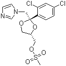 Cis-2-(2,4-dichlorophenyl)-2-(1h-imidazol-1-yl)methyl-1,3-dioxolan-4-yl]methyl methane sulphonate Structure,61397-61-3Structure