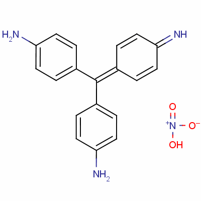 4-[(4-Aminophenyl)(4-iminocyclohexa-2,5-dien-1-ylidene)methyl]aniline mononitrate Structure,61467-64-9Structure