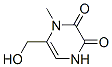 2,3-Pyrazinedione,1,4-dihydro-6-(hydroxymethyl)-1-methyl- Structure,61481-37-6Structure