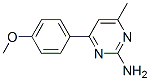 4-(4-Methoxyphenyl)-6-methylpyrimidin-2-amine Structure,61541-75-1Structure