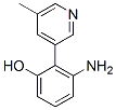 Phenol, 3-amino-2-(5-methyl-3-pyridinyl)-(9ci) Structure,615572-96-8Structure