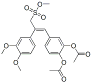 Benzeneethanesulfonic acid,.beta.-3,4-bis(acetyloxy)phenylmethylene-3,4-dimethoxy-,methyl ester Structure,61589-91-1Structure