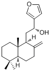 15,16-Epoxy-12R-hydroxylabda-8(17),13(16),14-triene Structure,61597-55-5Structure