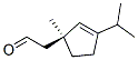 2-Cyclopentene-1-acetaldehyde,1-methyl-3-(1-methylethyl)-,(1s)-(9ci) Structure,616206-00-9Structure