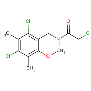 2-Chloro-n-[(2,4-dichloro-6-methoxy-3,5-dimethylphenyl)methyl]acetamide Structure,61626-97-9Structure