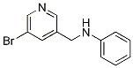 N-((5-bromopyridin-3-yl)methyl)aniline Structure,61686-61-1Structure