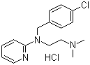 Chloropyramine hydrochloride Structure,6170-42-9Structure