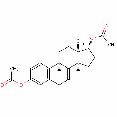 Estra-1,3,5(10),7-tetraene-3,17alpha-diol diacetate Structure,61786-04-7Structure