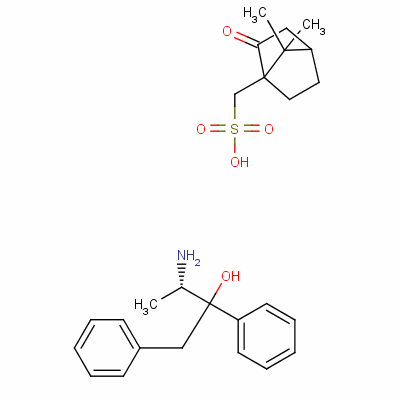 (2-Hydroxy-1-methyl-2,3-diphenylpropyl)ammonium (1s)-2-oxobornane-10-sulphonate Structure,61791-79-5Structure