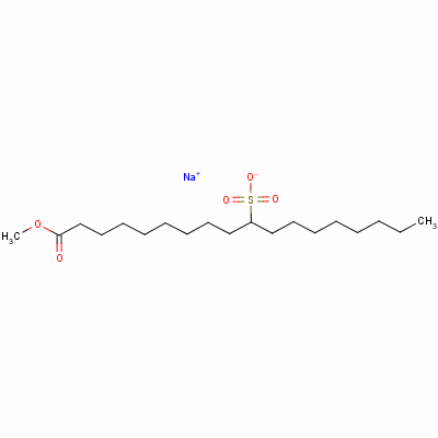 Sodium 1-methyl-10-sulphooctadecanoate Structure,61791-91-1Structure