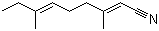 3,7-Dimethyl-2,6-nonadienenitrile Structure,61792-11-8Structure