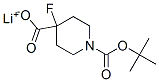 4-Fluoro-1,4-piperidinedicharboxylic acid,1(1,1-dimethylethyl)ester, lithium salt Structure,618900-67-7Structure