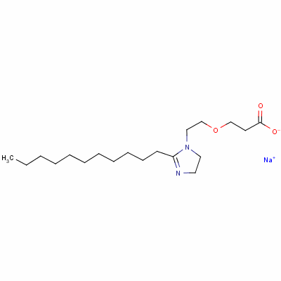 Sodium 3-[2-(4,5-dihydro-2-undecyl-1h-imidazol-1-yl)ethoxy]propionate Structure,61901-02-8Structure