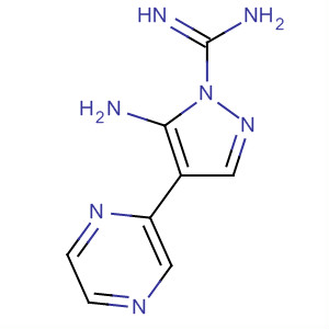 5-Amino-4-(2-pyrazinyl)-1h-pyrazole-1-carboximidamide Structure,61959-40-8Structure