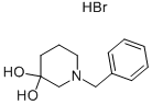 1-Benzylpiperidine-3,3-diolhydrobromide Structure,61995-16-2Structure