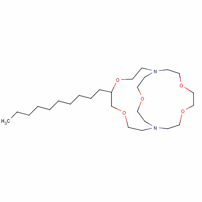 5-Decyl-4,7,13,16,21-pentaoxa-1,10-diazabicyclo[8.8.5]tricosane Structure,62002-40-8Structure