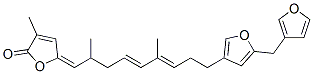 5-[9-[5-(3-Furylmethyl)furan-3-yl ]-2,6-dimethyl-4,6-nonadien-1-ylidene]-3-methylfuran-2(5h)-one Structure,62008-11-1Structure