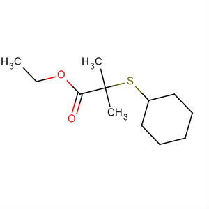 Ethyl 2-(cyclohexylthio)-2-methylpropionate Structure,62034-54-2Structure