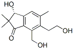 (R)-2,3-dihydro-3-hydroxy-6-(2-hydroxyethyl)-7-hydroxymethyl-2,2,5-trimethyl-1h-inden-1-one Structure,62043-46-3Structure