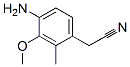 Benzeneacetonitrile, 4-amino-3-methoxy-2-methyl-(9ci) Structure,620604-58-2Structure