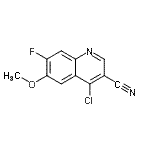 4-Chloro-7-fluoro-6-methoxy-quinoline-3-carbonitrile Structure,622369-40-8Structure