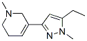 Pyridine, 3-(5-ethyl-1-methyl-1h-pyrazol-3-yl)-1,2,5,6-tetrahydro-1-methyl-(9ci) Structure,622403-74-1Structure