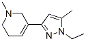 Pyridine, 3-(1-ethyl-5-methyl-1h-pyrazol-3-yl)-1,2,5,6-tetrahydro-1-methyl-(9ci) Structure,622403-76-3Structure