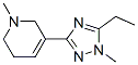 Pyridine, 3-(5-ethyl-1-methyl-1h-1,2,4-triazol-3-yl)-1,2,5,6-tetrahydro-1-methyl-(9ci) Structure,622403-88-7Structure