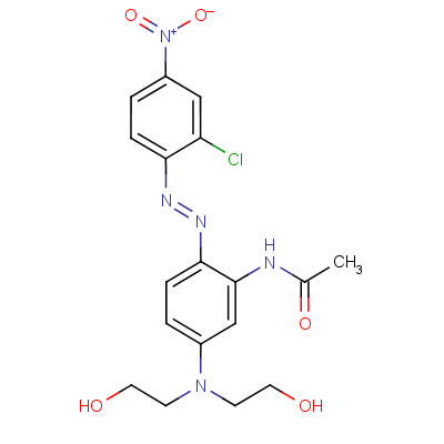 N-[5-[bis(2-hydroxyethyl)amino]-2-[(2-chloro-4-nitrophenyl)azo]phenyl ]acetamide Structure,62257-17-4Structure