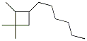 3-Hexyl-1,1,2-trimethylcyclobutane Structure,62338-52-7Structure