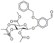 2-Benzyloxy-4-benzaldehyde beta-d-glucopyranosiduronic acid methyl ester 2,3,4-triacetate Structure,62346-08-1Structure