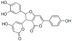 2-(3,4-Dihydroxyphenyl)-2,3-dihydro-3-(4-hydroxy-2-oxo-2h-pyran-6-yl)-6-(4-hydroxyphenyl)-4h-furo[3,2-c]pyran-4-one Structure,62350-93-0Structure